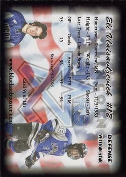 2005-06 Blueline Booster Club Lincoln Stars (USHL) Update #9-T Eli Vlaisavljevich Back