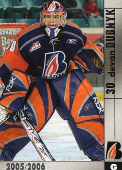 2005-06 Kamloops Blazers (WHL) #NNO Devan Dubnyk Front