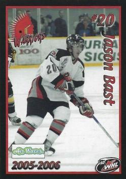 2005-06 Moose Jaw Warriors (WHL) #NNO Jason Bast Front
