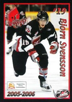 2005-06 Moose Jaw Warriors (WHL) #NNO Bjorn Svensson Front