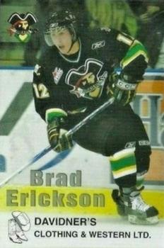 2005-06 Prince Albert Raiders (WHL) #NNO Brad Erickson Front