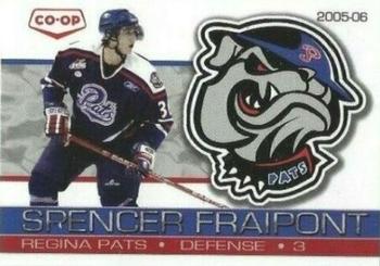 2005-06 Co-op Regina Pats (WHL) #5 Spencer Fraipont Front