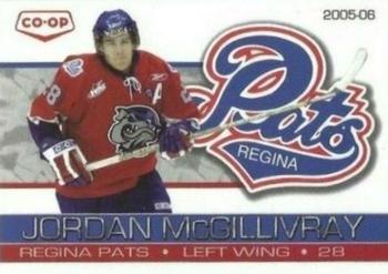 2005-06 Co-op Regina Pats (WHL) #12 Jordan McGillivray Front
