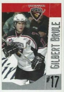 2005-06 Vancouver Giants (WHL) #NNO Gilbert Brule Front