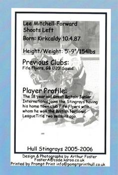 2005-06 Hull Stingrays (EPL) #12 Lee Mitchell Back