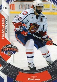 2006-07 Extreme Hamilton Bulldogs (AHL) Calder Cup #22 Ajay Baines Front
