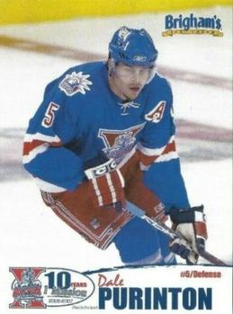 2006-07 Brigham's Ice Cream Hartford Wolf Pack (AHL) Kid's Club #NNO Dale Purinton Front