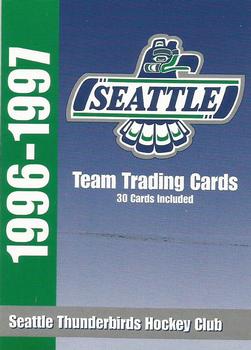 1996-97 Seattle Thunderbirds (WHL) #NNO Header Card Front