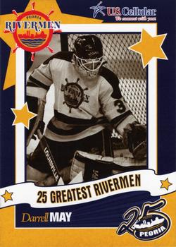 2006-07 Peoria Rivermen (AHL) 25 Greatest Rivermen #14 Darrell May Front