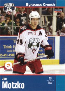 2006-07 Choice Syracuse Crunch (AHL) #13 Joe Motzko Front