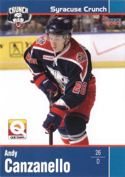 2006-07 Choice Syracuse Crunch (AHL) #19 Andy Canzanello Front