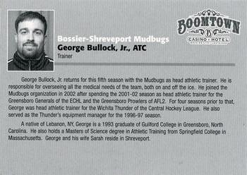 2006-07 Bossier-Shreveport Mudbugs (CHL) #NNO George Bullock Back