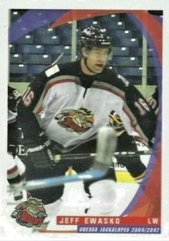 2006-07 Grandstand Odessa Jackalopes (CHL) #8 Jeff Ewasko Front