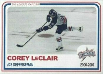 2006-07 Big League Cards Dayton Bombers (ECHL) #A-04 Corey LeClair Front