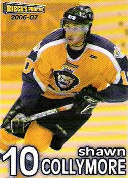 2006-07 Rieck's Printing Reading Royals (ECHL) #7 Shawn Collymore Front