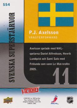 2009-10 Upper Deck Victory Swedish - Svenska Superstjarnor #SS4 P.J. Axelsson Back