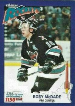 1998-99 Kelowna Rockets (WHL) #NNO Rory McDade Front