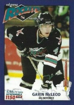 1998-99 Kelowna Rockets (WHL) #NNO Gavin McLeod Front