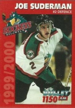 1999-00 Kelowna Rockets (WHL) #NNO Joe Suderman Front