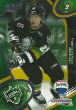 2004-05 Extreme London Knights (OHL) #10 Frank Rediker Front