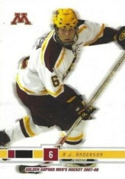 2007-08 Minnesota Golden Gophers (NCAA) #NNO R.J. Anderson Front