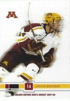 2007-08 Minnesota Golden Gophers (NCAA) #NNO Justin Bostrom Front