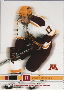 2007-08 Minnesota Golden Gophers (NCAA) #NNO Blake Wheeler Front