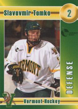 2006-07 L. Brown & Sons Vermont Catamounts (NCAA) #26 Slavomir Tomko Front