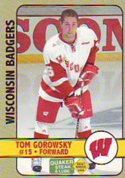 2006-07 Quaker Steak and Lube Wisconsin Badgers (NCAA) #NNO Tom Gorowsky Front