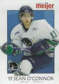 2006-07 Meijer Plymouth Whalers (OHL) #NNO Sean O'Connor Front