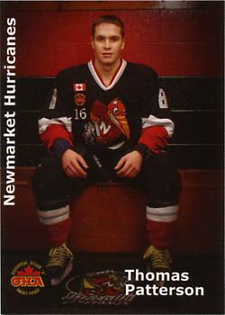 2006-07 Central York Fire Services Newmarket Hurricanes (OPJHL) #6 Thomas Patterson Front