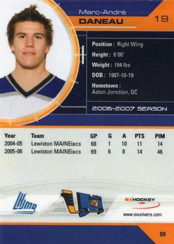 2006-07 Extreme Lewiston Maineiacs (QMJHL) #S9 Marc-Andre Daneau Back
