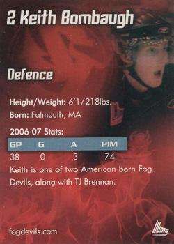2006-07 St. John's Fog Devils (QMJHL) #5 Keith Bombaugh Back