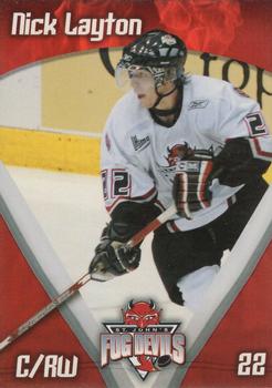 2006-07 St. John's Fog Devils (QMJHL) #15 Nick Layton Front