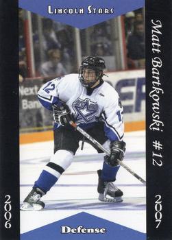 2006-07 Blueline Booster Club Lincoln Stars (USHL) #8 Matt Bartkowski Front