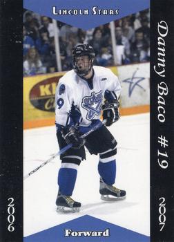 2006-07 Blueline Booster Club Lincoln Stars (USHL) #13 Danny Baco Front