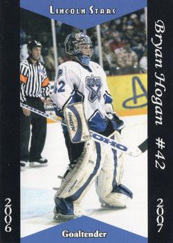 2006-07 Blueline Booster Club Lincoln Stars (USHL) #22 Bryan Hogan Front