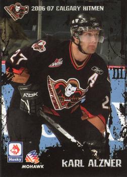 2006-07 Husky/Mohawk/Calgary Herald Calgary Hitmen (WHL) #NNO Karl Alzner Front