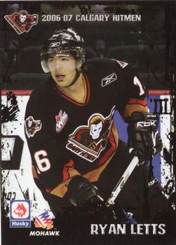2006-07 Husky/Mohawk/Calgary Herald Calgary Hitmen (WHL) #NNO Ryan Letts Front
