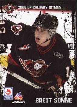 2006-07 Husky/Mohawk/Calgary Herald Calgary Hitmen (WHL) #NNO Brett Sonne Front