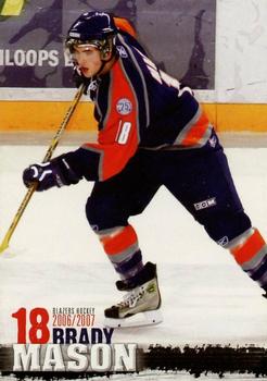 2006-07 Kamloops Blazers (WHL) #NNO Brady Mason Front