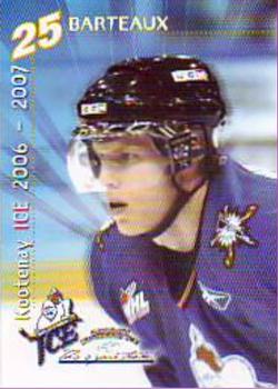 2006-07 Concord Pacific Kootenay Ice (WHL) #2 Ian Barteaux Front