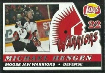 2006-07 Moose Jaw Warriors (WHL) #9 Michael Hengen Front