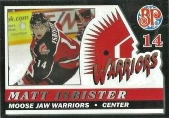 2006-07 Moose Jaw Warriors (WHL) #11 Matt Isbister Front
