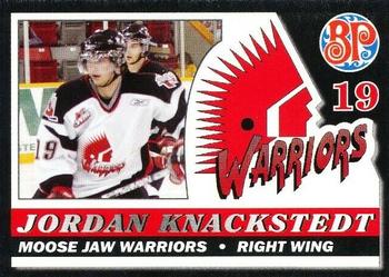 2006-07 Moose Jaw Warriors (WHL) #13 Jordan Knackstedt Front