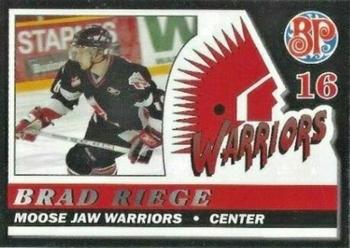 2006-07 Moose Jaw Warriors (WHL) #18 Brad Riege Front