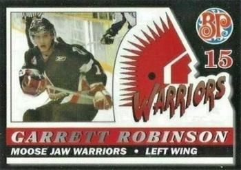 2006-07 Moose Jaw Warriors (WHL) #19 Garrett Robinson Front