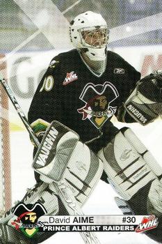 2006-07 Prince Albert Raiders (WHL) #NNO David Aime Front