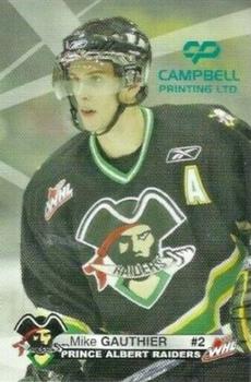 2006-07 Prince Albert Raiders (WHL) #NNO Mike Gauthier Front