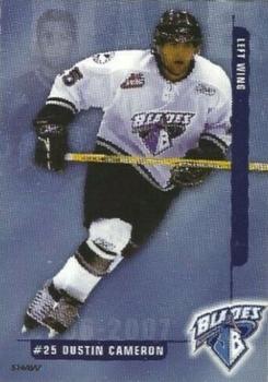 2006-07 Saskatoon Blades (WHL) #NNO Dustin Cameron Front